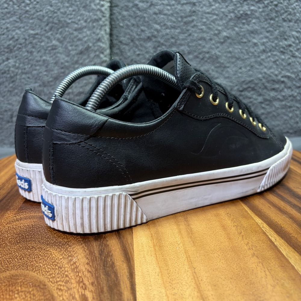 Keds Jump Kick Duo Black Leather Platform Sneakers WH64947 Womens 11 - Picture 2 of 12